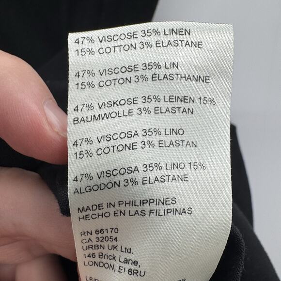 Maeve by Anthropologie The Colette Wrap Jumpsuit Sz 6 Black Wide Leg *No Belt - Picture 11 of 16